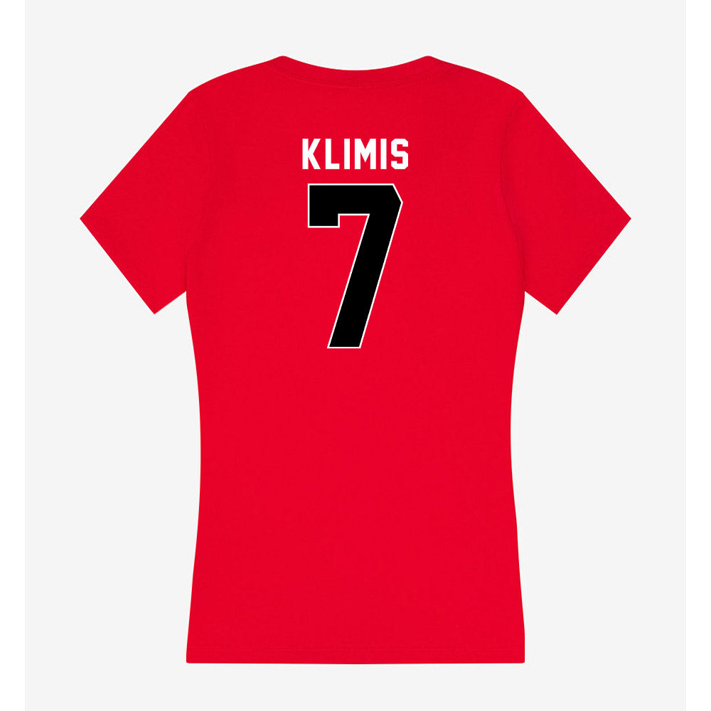 Houston - NCAA Women's Volleyball : Olivia Klimis - Women's V-Neck T-Shirt-1