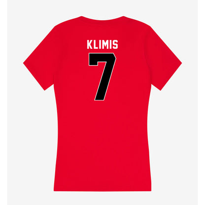 Houston - NCAA Women's Volleyball : Olivia Klimis - Women's V-Neck T-Shirt-1