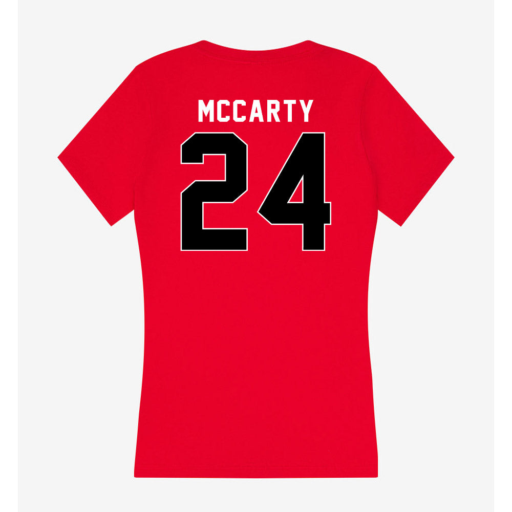 Houston - NCAA Men's Basketball : Chase McCarty - Women's V-Neck T-Shirt-1