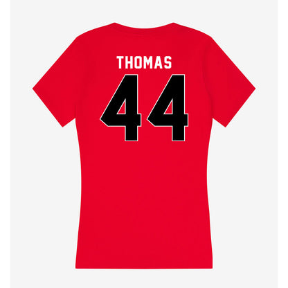 Houston - NCAA Football : Rodney Thomas - Women's V-Neck T-Shirt-1