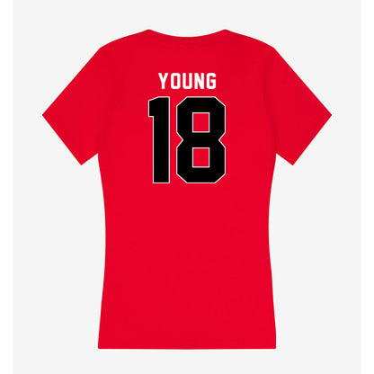 Houston - NCAA Football : Koby Young - Women's V-Neck T-Shirt-1