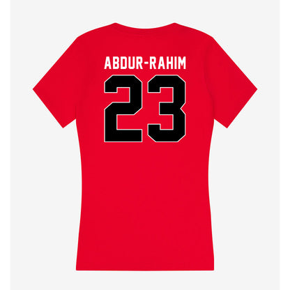 Houston - NCAA Women's Basketball : Amirah Abdur-Rahim - Women's V-Neck T-Shirt-1