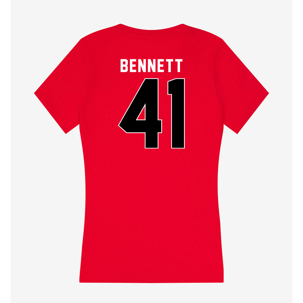 Houston - NCAA Football : Thompson Bennett - Women's V-Neck T-Shirt-1