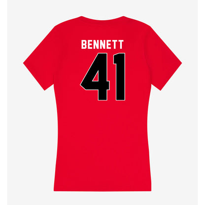Houston - NCAA Football : Thompson Bennett - Women's V-Neck T-Shirt-1
