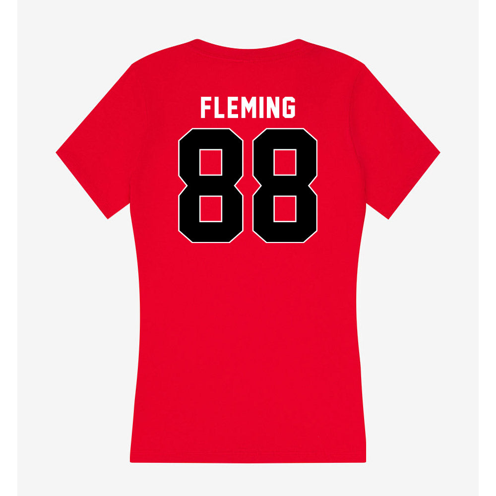 Houston - NCAA Football : Xavier Fleming - Women's V-Neck T-Shirt-1