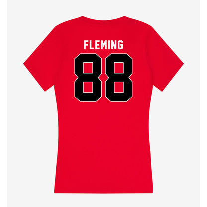 Houston - NCAA Football : Xavier Fleming - Women's V-Neck T-Shirt-1