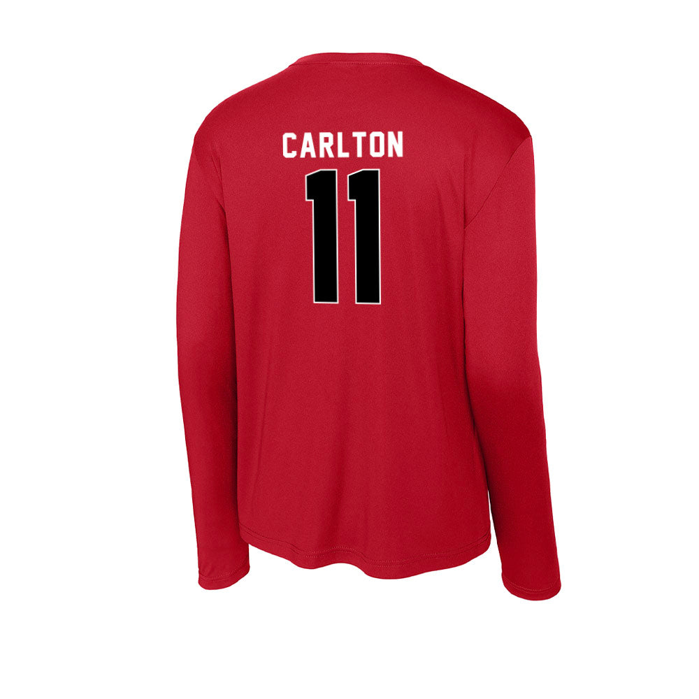 Houston - NCAA Women's Basketball : Justice Carlton - Activewear Long Sleeve T-Shirt-1