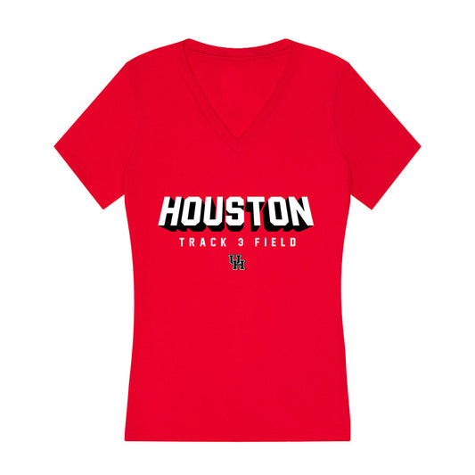 Houston - NCAA Women's Track & Field : Sydney Freeman - Women's V-Neck T-Shirt-0