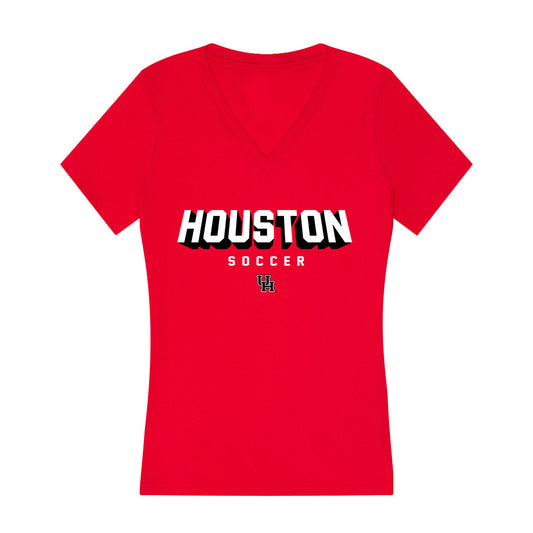 Houston - NCAA Women's Soccer : Delilah Burns - Women's V-Neck T-Shirt-0