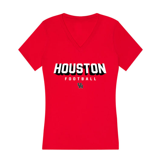 Houston - NCAA Football : Kenzy West Jr. - Women's V-Neck T-Shirt-0