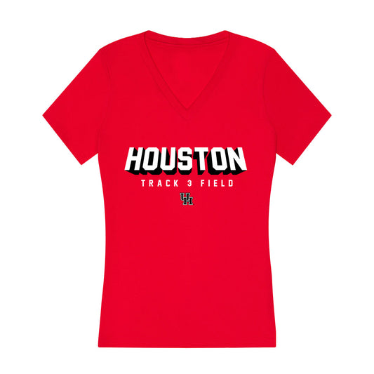 Houston - NCAA Women's Track & Field : Skye Fields - Women's V-Neck T-Shirt-0