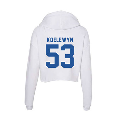 CSU Bakersfield - NCAA Baseball : Kaleb Koelewyn - Women's Crop Fleece Hoodie-1