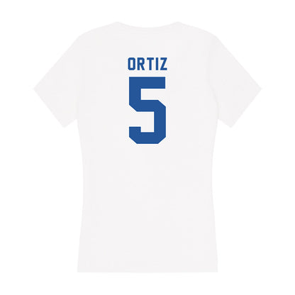 CSU Bakersfield - NCAA Women's Basketball : Nseije Ortiz - Women's V-Neck T-Shirt-1
