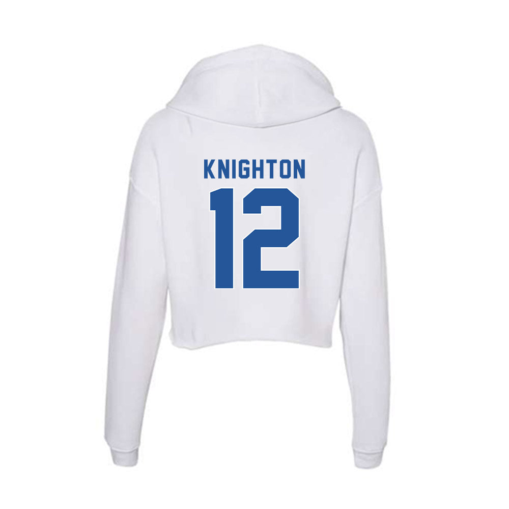 CSU Bakersfield - NCAA Men's Soccer : Justin Knighton - Women's Crop Fleece Hoodie-1