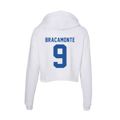 CSU Bakersfield - NCAA Baseball : Roman Bracamonte - Women's Crop Fleece Hoodie-1
