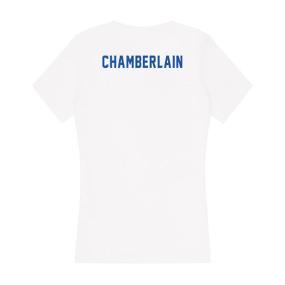 CSU Bakersfield - NCAA Men's Swimming & Diving : Justin Chamberlain - Women's V-Neck T-Shirt-1