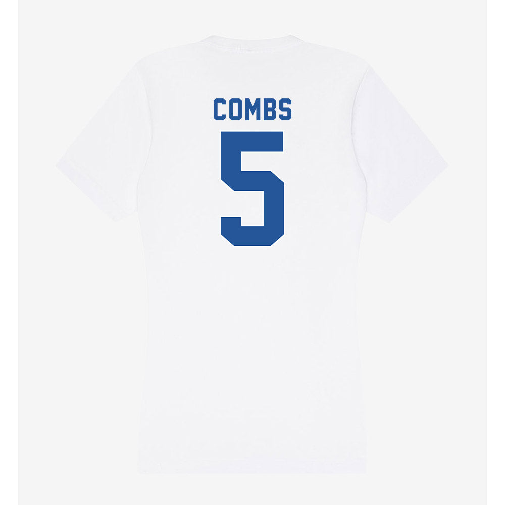 CSU Bakersfield - NCAA Beach Volleyball : Bailey Combs - Women's V-Neck T-Shirt-1