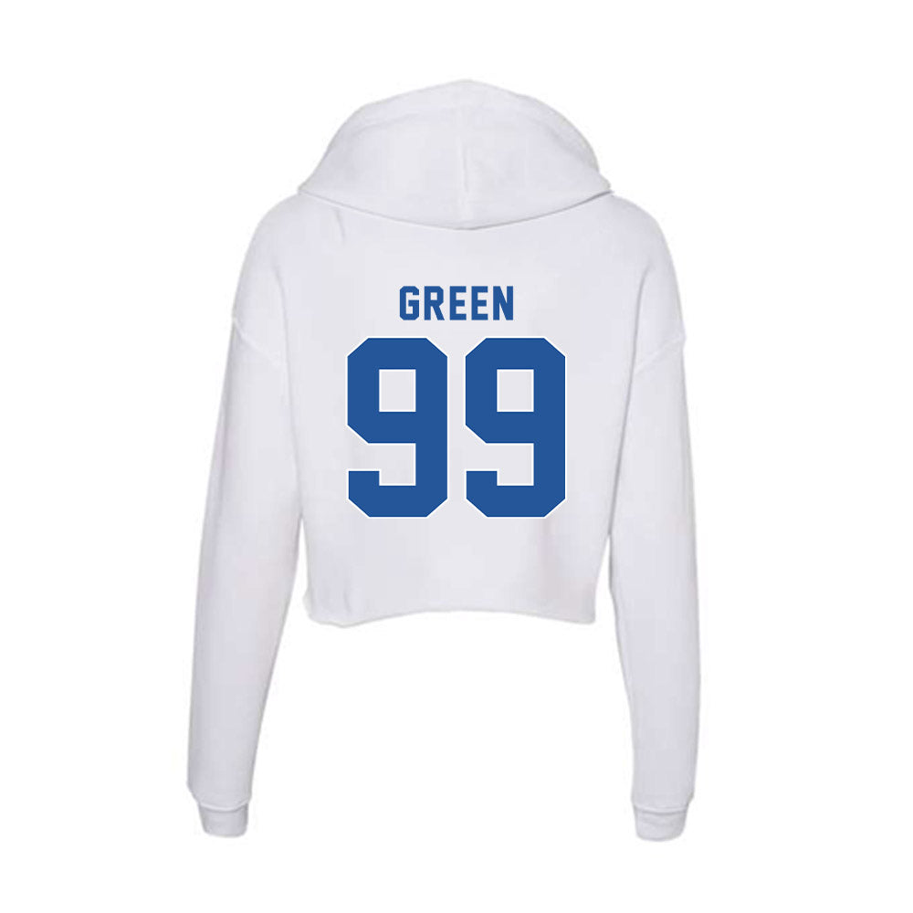 CSU Bakersfield - NCAA Women's Soccer : Aly Green - Women's Crop Fleece Hoodie-1