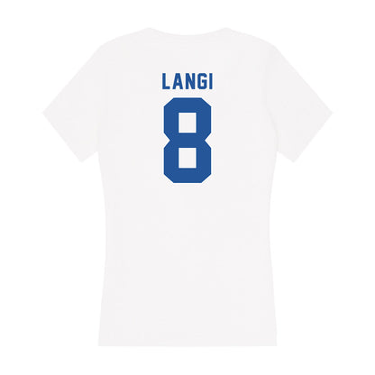 CSU Bakersfield - NCAA Women's Basketball : Marley Langi - Women's V-Neck T-Shirt-1