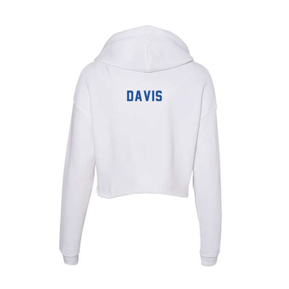CSU Bakersfield - NCAA Men's Track & Field : Mister Davis - Women's Crop Fleece Hoodie-1