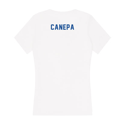 CSU Bakersfield - NCAA Women's Golf : Emilee Canepa - Women's V-Neck T-Shirt-1