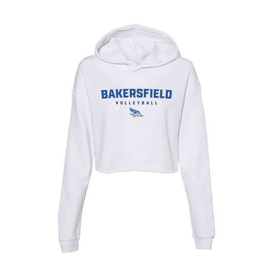 CSU Bakersfield - NCAA Women's Volleyball : Samantha Capinpin - Women's Crop Fleece Hooded Sweatshirt-0