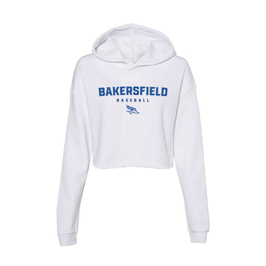 CSU Bakersfield - NCAA Baseball : Saul Bolivar - Women's Crop Fleece Hoodie-0