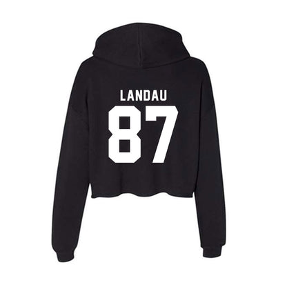 WSU - NCAA Football : Cash Landau - Women's Crop Fleece Hoodie-1