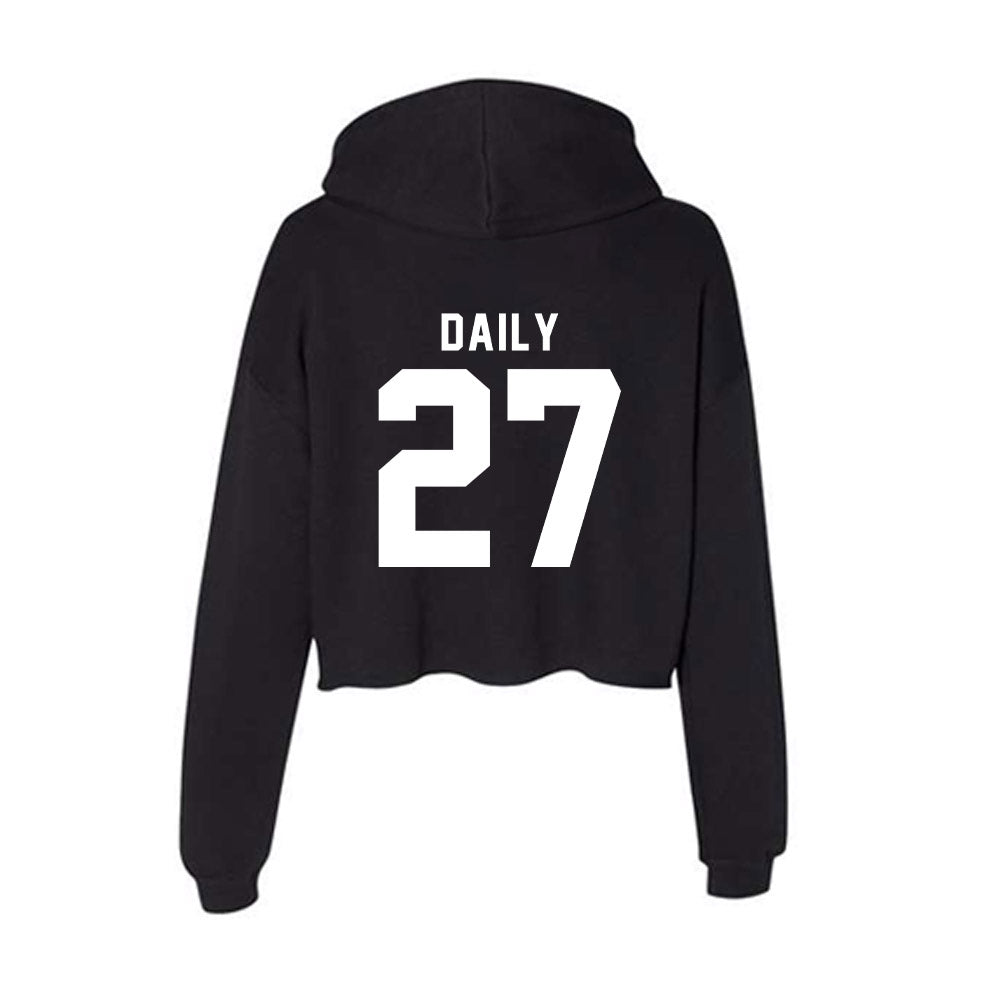 WSU - NCAA Baseball : Lleyton Daily - Women's Crop Fleece Hoodie-1