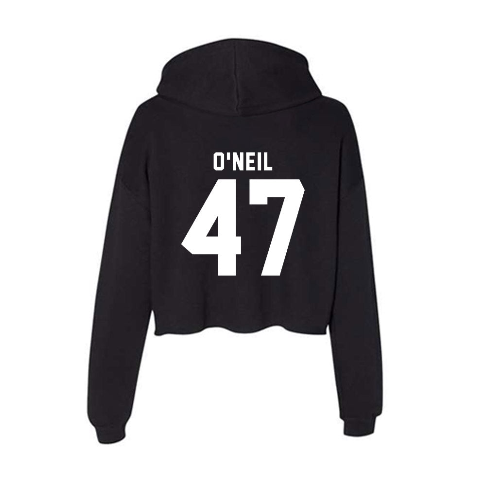 WSU - NCAA Baseball : Dillon O'Neil - Women's Crop Fleece Hoodie-1