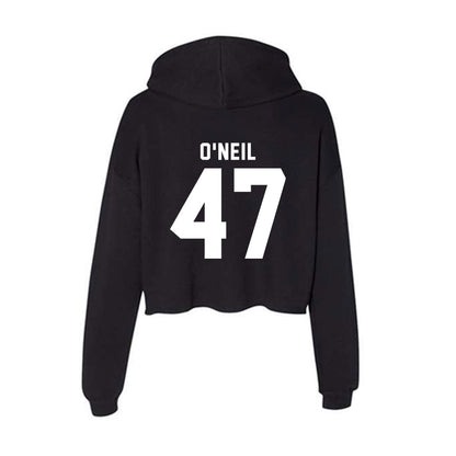 WSU - NCAA Baseball : Dillon O'Neil - Women's Crop Fleece Hoodie-1