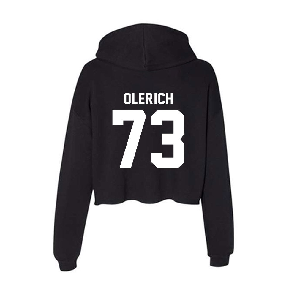 WSU - NCAA Football : AJ Olerich - Women's Crop Fleece Hoodie-1