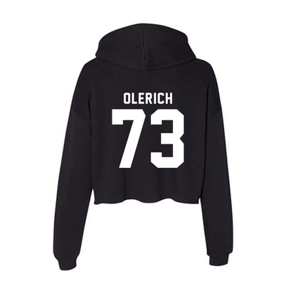 WSU - NCAA Football : AJ Olerich - Women's Crop Fleece Hoodie-1