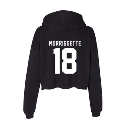 WSU - NCAA Football : Barry Morrissette - Women's Crop Fleece Hoodie-1