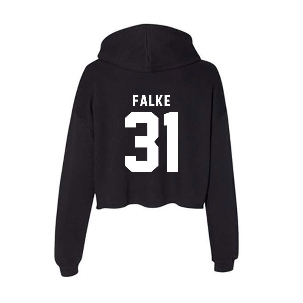 WSU - NCAA Baseball : Ryan Falke - Women's Crop Fleece Hoodie-1