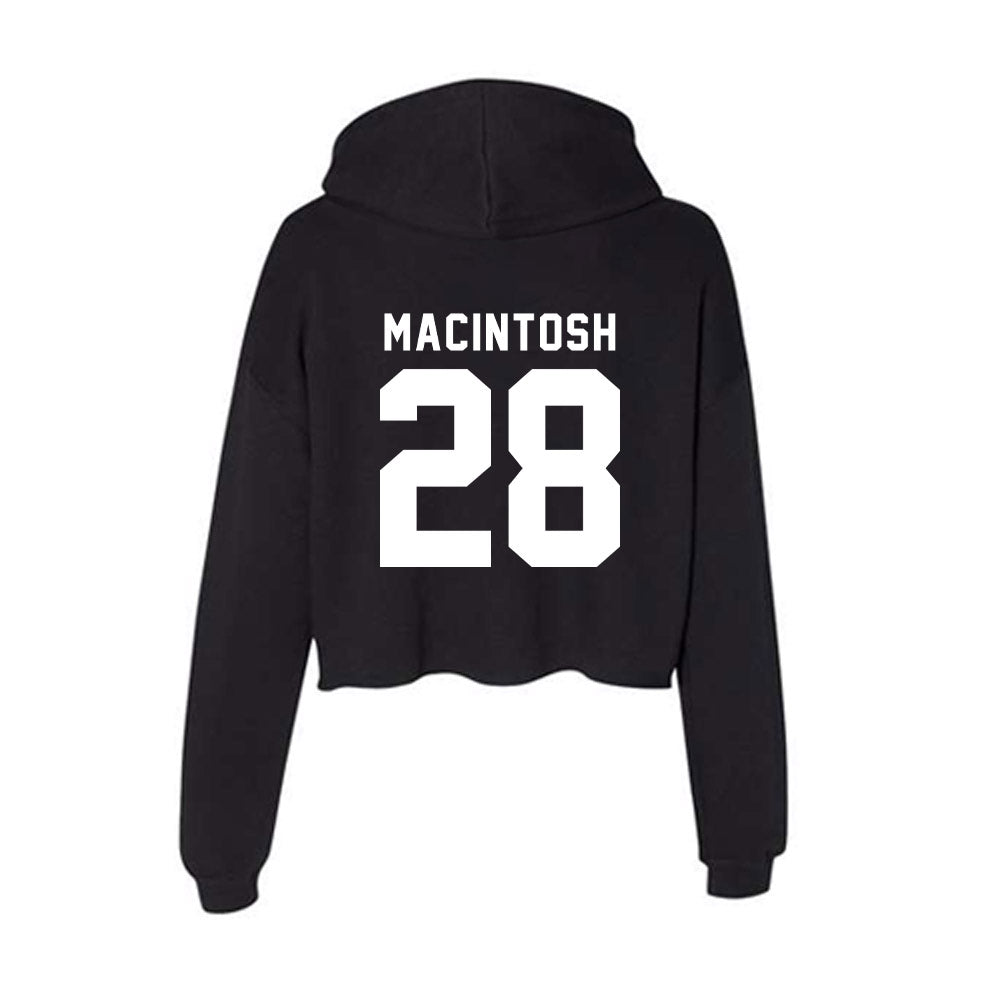 WSU - NCAA Baseball : Jack MacIntosh - Women's Crop Fleece Hooded Sweatshirt-1