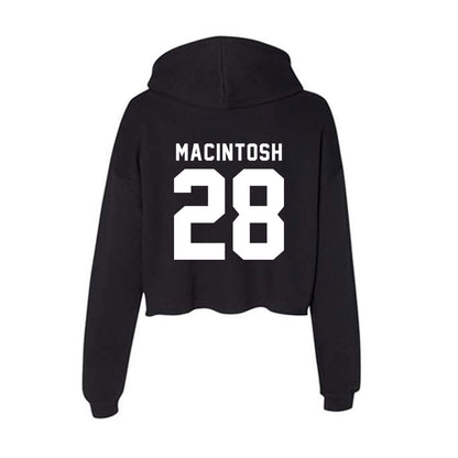 WSU - NCAA Baseball : Jack MacIntosh - Women's Crop Fleece Hooded Sweatshirt-1