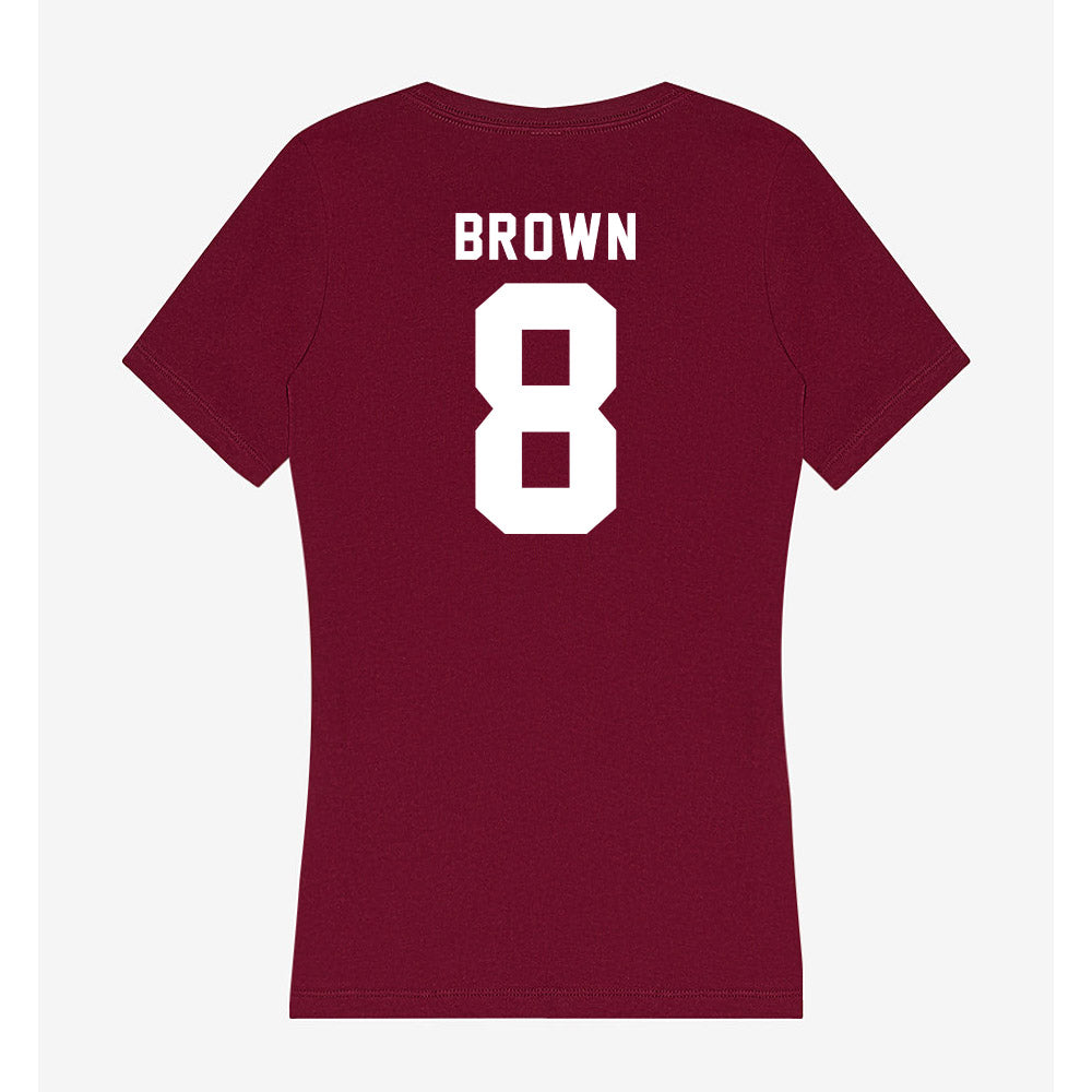 WSU - NCAA Football : Nylan Brown - Women's V-Neck T-Shirt-1