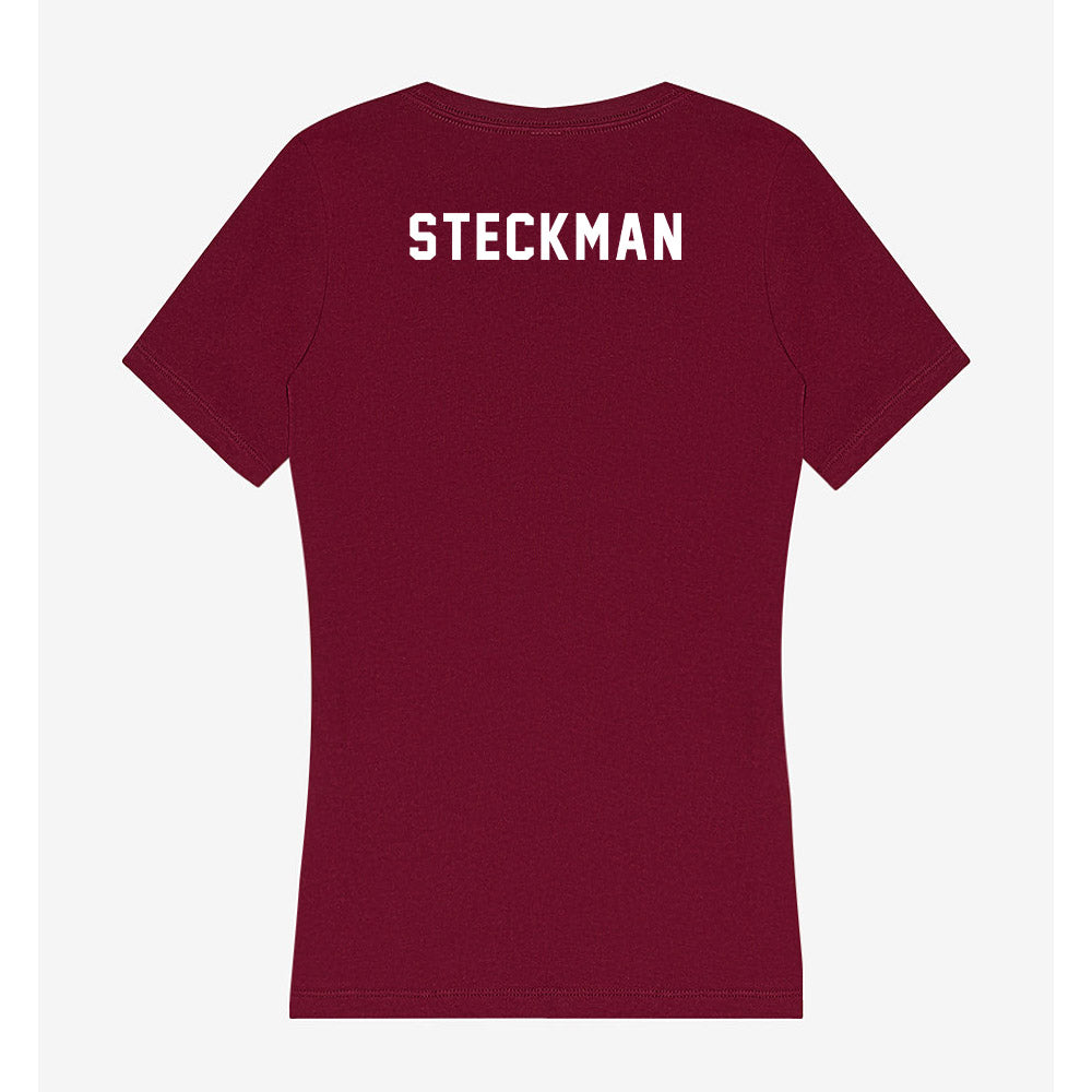 WSU - NCAA Cheerleading : Londyn Steckman - Women's V-Neck T-Shirt-1