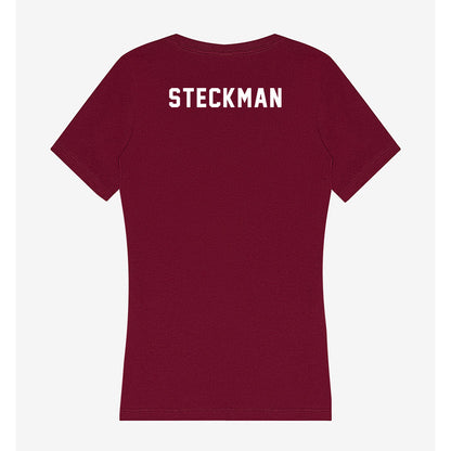 WSU - NCAA Cheerleading : Londyn Steckman - Women's V-Neck T-Shirt-1