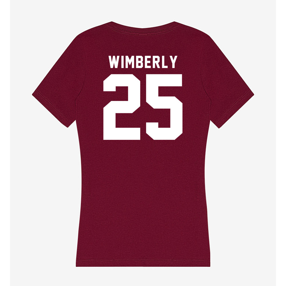 WSU - NCAA Football : Marquez Wimberly - Women's V-Neck T-Shirt-1