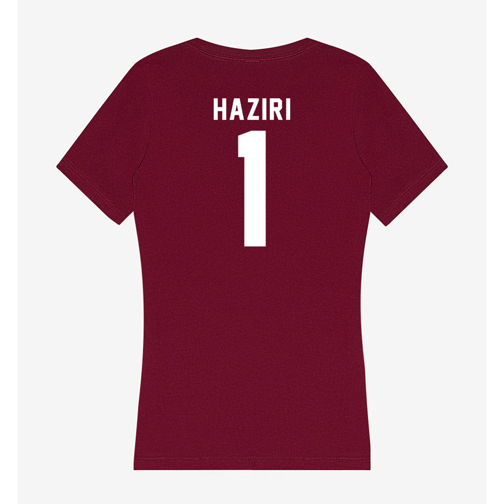 WSU - NCAA Women's Basketball : Malvina Haziri - Women's V-Neck T-Shirt-1
