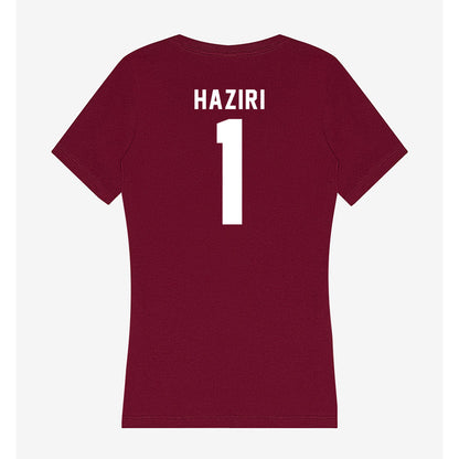 WSU - NCAA Women's Basketball : Malvina Haziri - Women's V-Neck T-Shirt-1