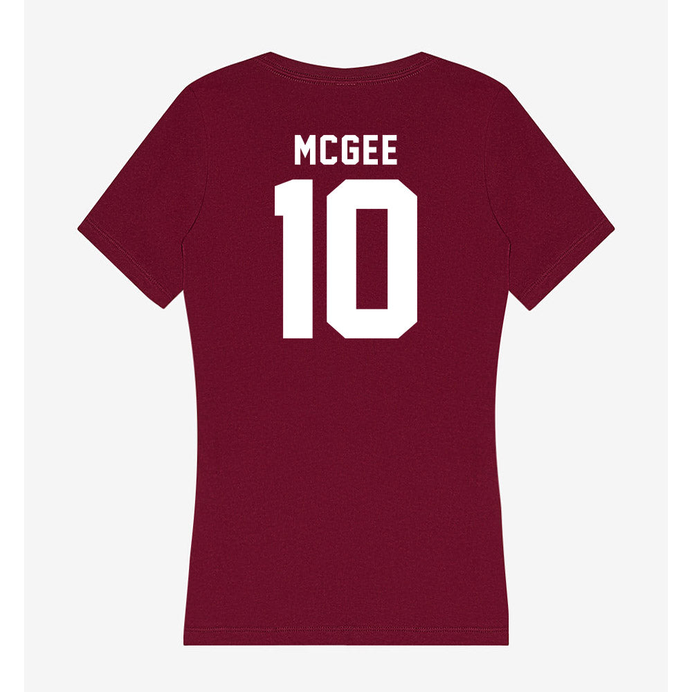 WSU - NCAA Football : Lance McGee - Women's V-Neck T-Shirt-1