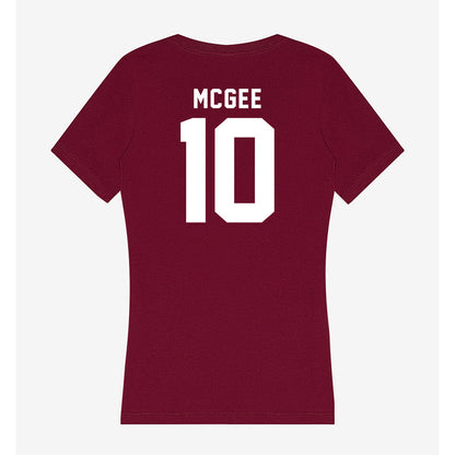 WSU - NCAA Football : Lance McGee - Women's V-Neck T-Shirt-1