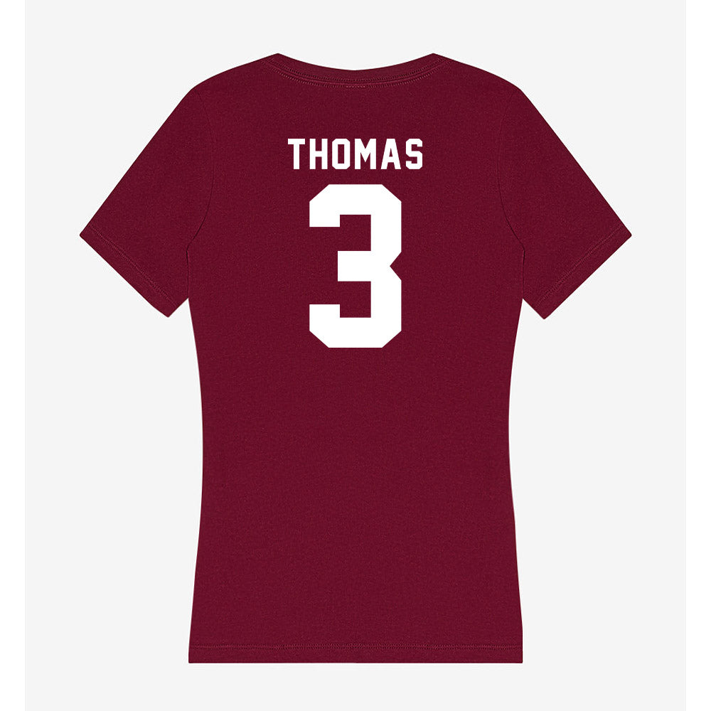 WSU - NCAA Football : Jaylen Thomas - Women's V-Neck T-Shirt-1