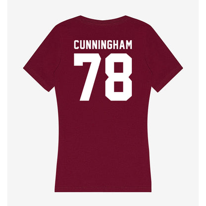 WSU - NCAA Football : Jorden Cunningham - Women's V-Neck T-Shirt-1