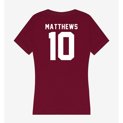 WSU - NCAA Women's Volleyball : Emerson Matthews - Women's V-Neck T-Shirt-1