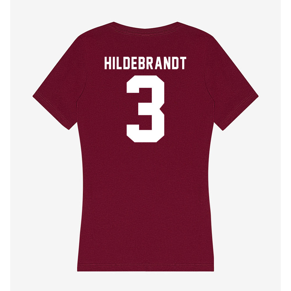 WSU - NCAA Men's Basketball : Simon Hildebrandt - Women's V-Neck T-Shirt-1