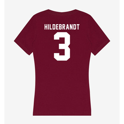 WSU - NCAA Men's Basketball : Simon Hildebrandt - Women's V-Neck T-Shirt-1